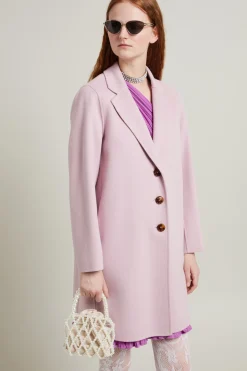 Cappotto monopetto - Rosa