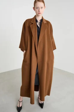 Cappotto open-front a uovo - Marrone
