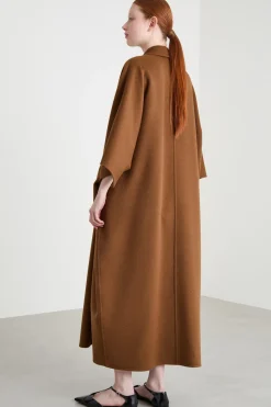 Cappotto open-front a uovo - Marrone