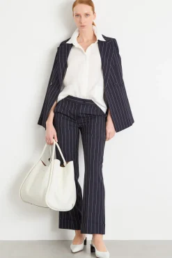 Cardigan a punto treccia e coste - Bianco