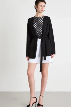 Cardigan a vestaglia - Nero