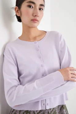 Cardigan boxy - Lilla