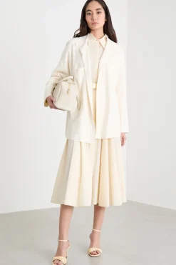 Cardigan con cintura - Bianco