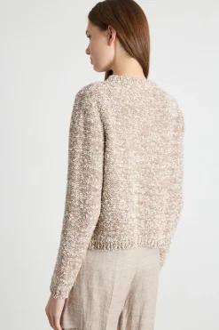 Cardigan con frange - Beige