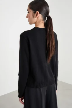 Cardigan con ricami bijou - Nero