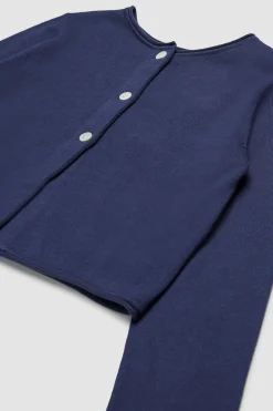Cardigan con ricamo BAMBINI - Blu