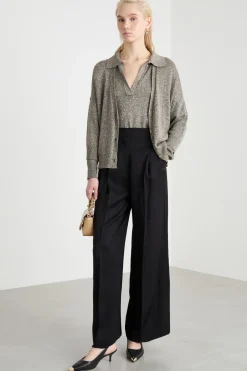 Cardigan con scollo a V - Grigio