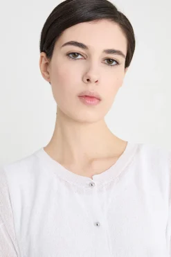 Cardigan dalla linea aderente - Bianco