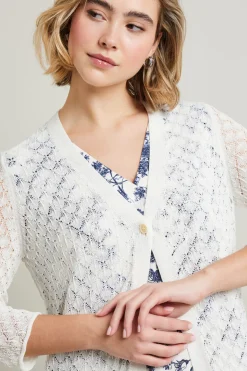 Cardigan in maglia - Bianco