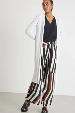 Cardigan lungo open-front - Bianco