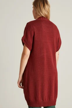 Cardigan maniche corte - Bordeuax