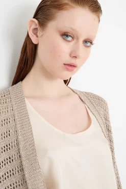 Cardigan open front - Beige