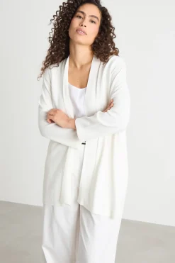 Cardigan open-front - Bianco