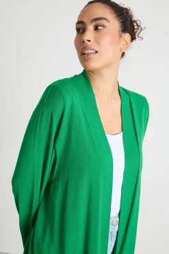 Cardigan open-front - Verde