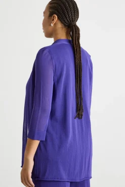 Cardigan open-front - Viola