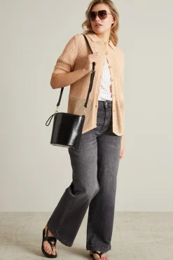 Cardigan traforato - Rosa Chiaro