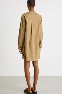 Cargo dress in popeline - Cammello