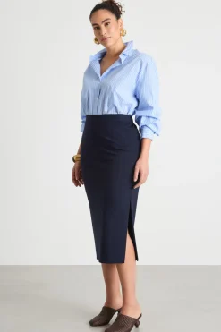 Casacca ampia - Azzurro
