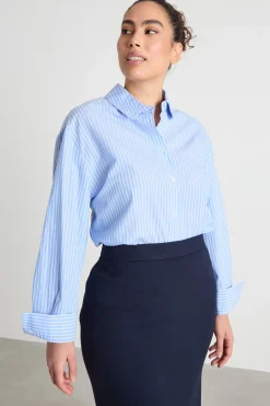 Casacca ampia - Azzurro