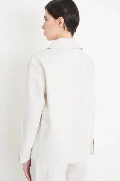 Casacca ampia con tasche - Bianco