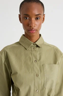 Casacca con cintura - Verde