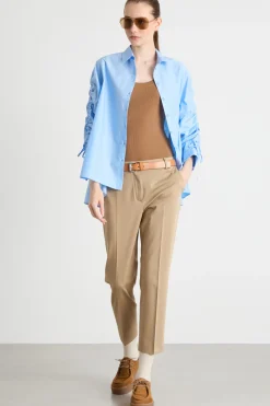 Casacca con coulisse - Azzurro