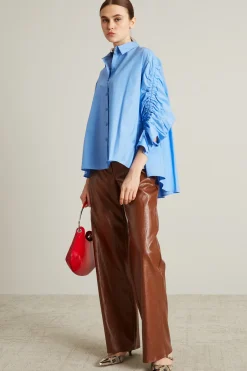 Casacca con coulisse - Azzurro