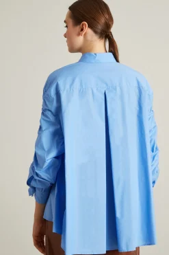 Casacca con coulisse - Azzurro