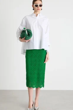 Casacca con coulisse - Bianco