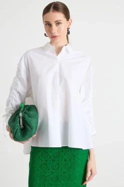Casacca con coulisse - Bianco