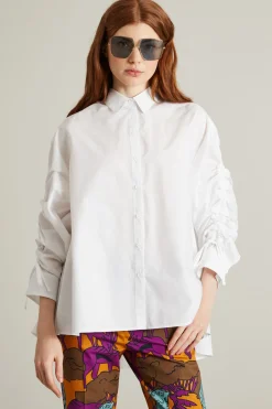 Casacca con coulisse - Bianco