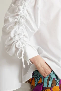 Casacca con coulisse - Bianco