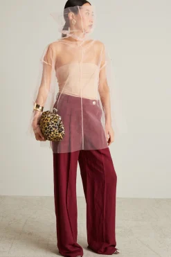 Casacca con maxi collo - Rosa