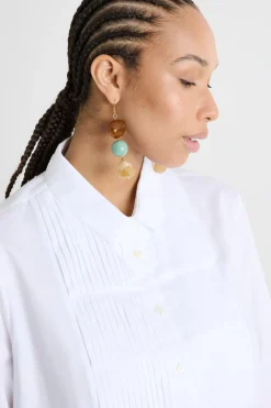 Casacca con plastron - Bianco