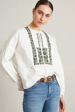 Casacca con ricamo - Bianco