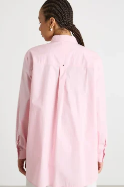 Casacca con stampa piazzata - Rosa
