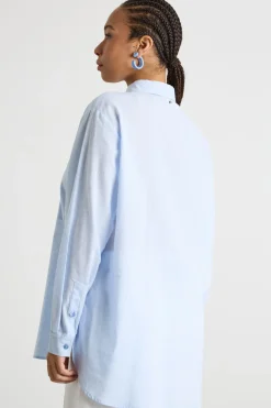 Casacca con tasche - Azzurro