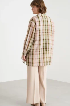 Casacca e top in voile - Rosa Verde