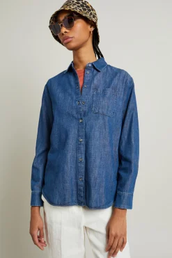 Casacca in denim di cotone - Blu Jeans