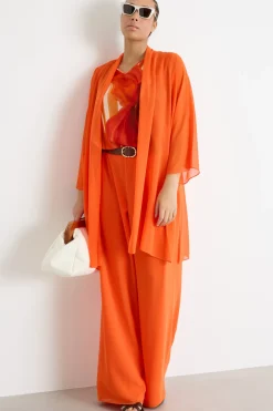 Casacca in georgette - Arancione