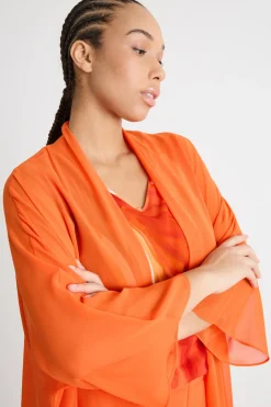 Casacca in georgette - Arancione