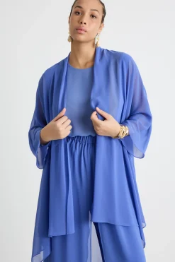 Casacca in georgette - Bluette