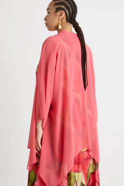 Casacca in georgette - Rosa