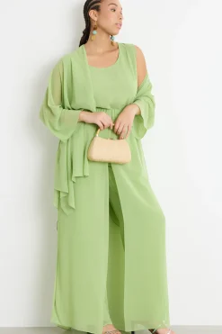 Casacca in georgette - Verde