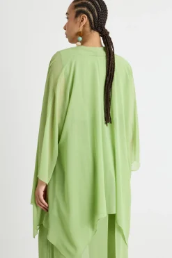 Casacca in georgette - Verde
