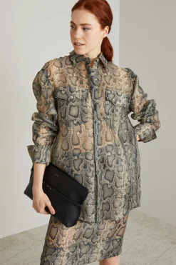 Casacca in organza animalier - Animalier