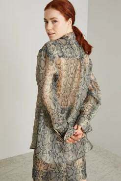 Casacca in organza animalier - Animalier