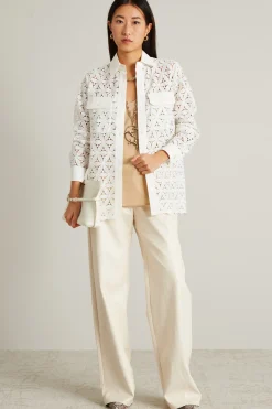 Casacca in pizzo - Bianco