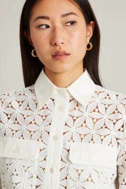 Casacca in pizzo - Bianco