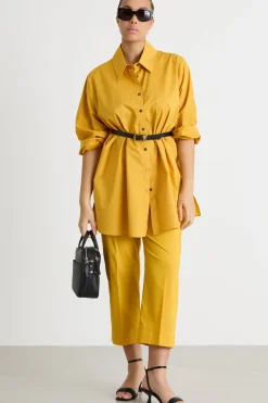 Casacca in popeline - Giallo
